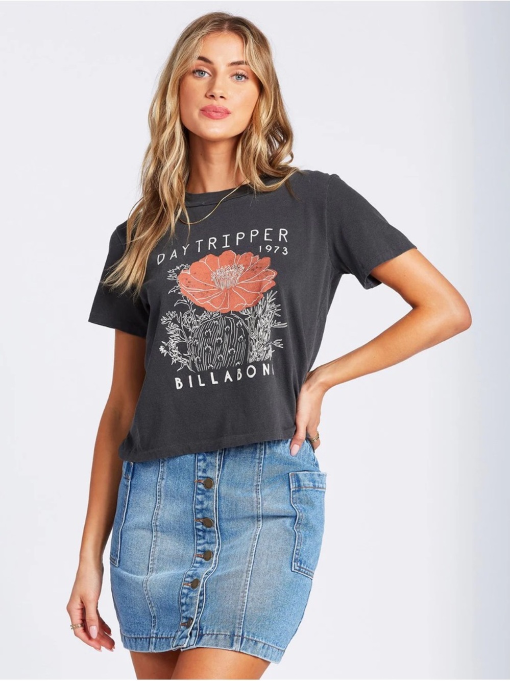 Billabong Day Tripper Charcoal Tee